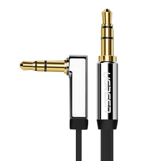 ugreen-10729-3-5mm-male-to-3-5mm-right-angle-3-5mm-aux-cable-5m-black www.mallsonline.com.au