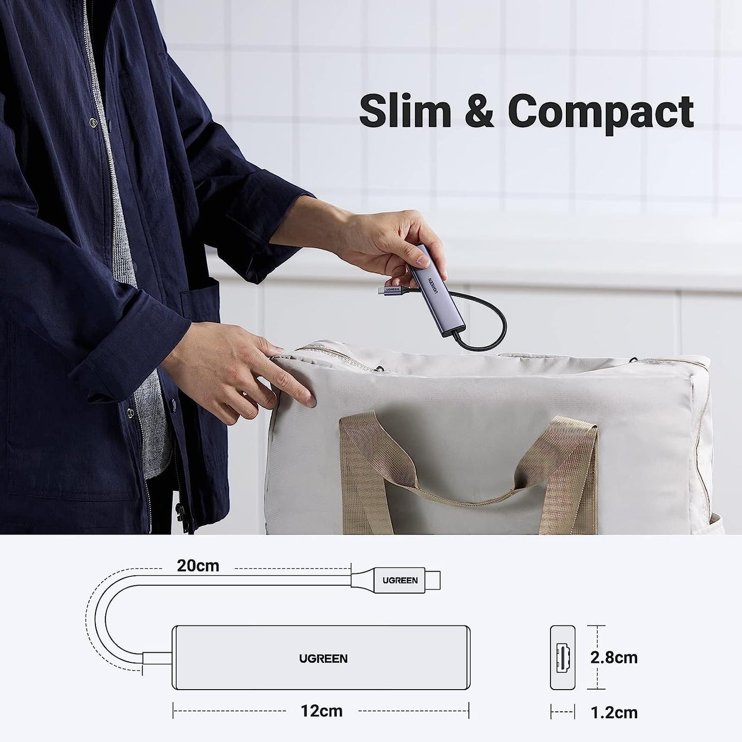 ugreen-15495-5-in-1-usb-c-hub-with-4k-hdmi www.mallsonline.com.au