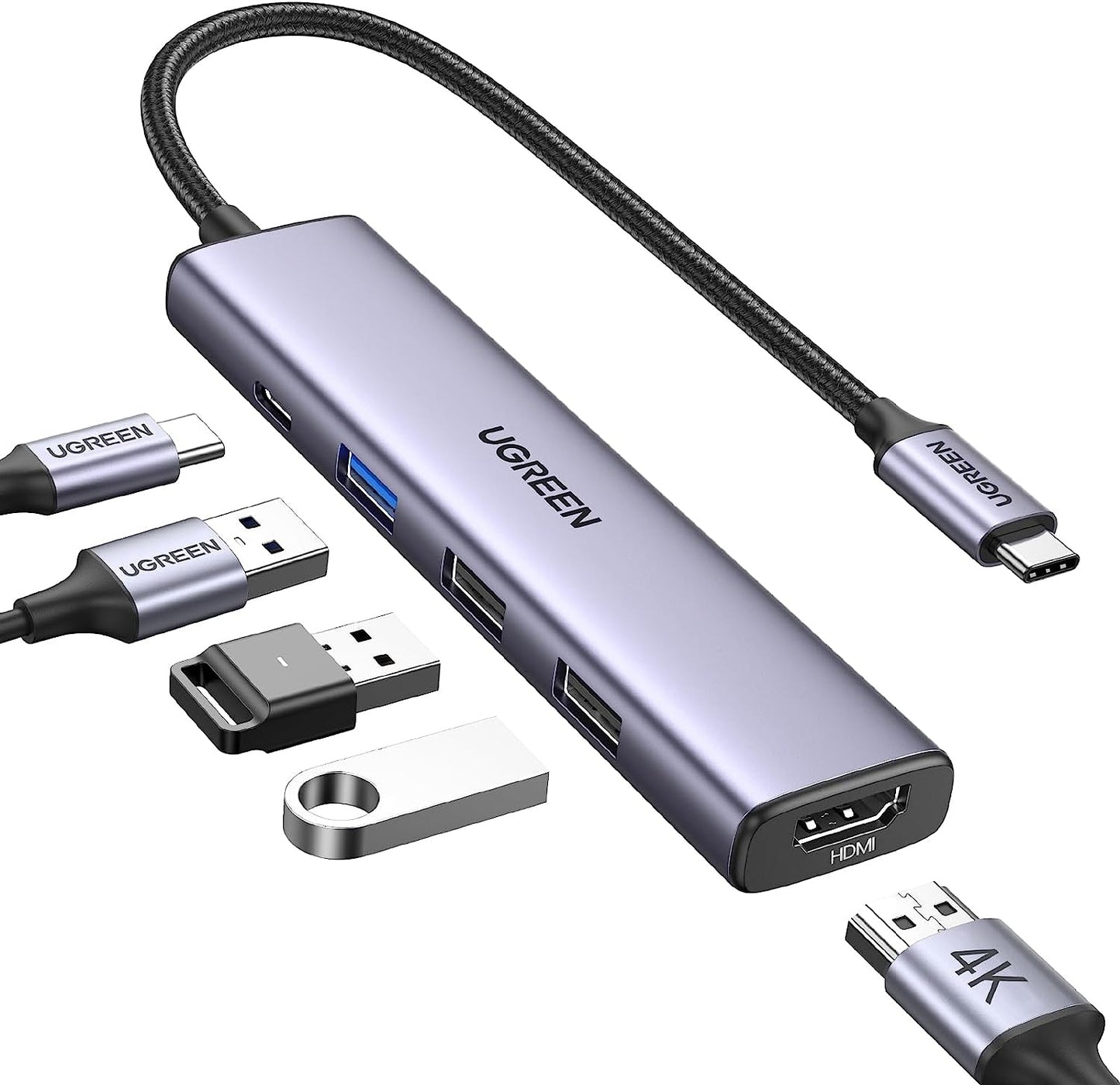 ugreen-15495-5-in-1-usb-c-hub-with-4k-hdmi www.mallsonline.com.au