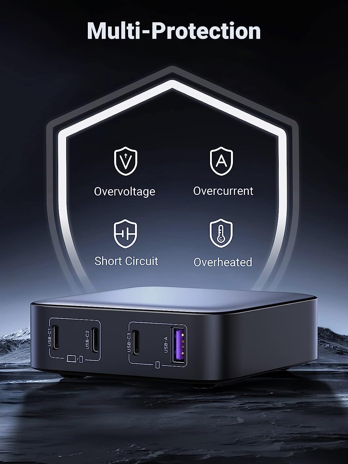 ugreen-15613-100w-usb-c-charger-nexode-4-port-gan-ii-charging-station www.mallsonline.com.au