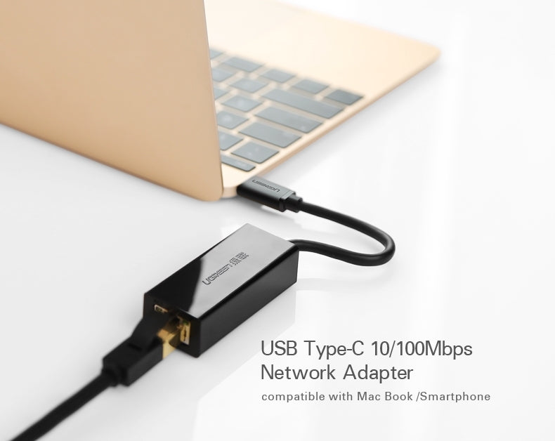 ugreen-30287-usb-c-10-100mbps-ethernet-adapter www.mallsonline.com.au