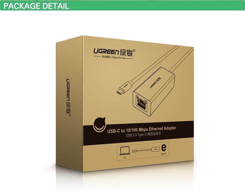 ugreen-30287-usb-c-10-100mbps-ethernet-adapter www.mallsonline.com.au