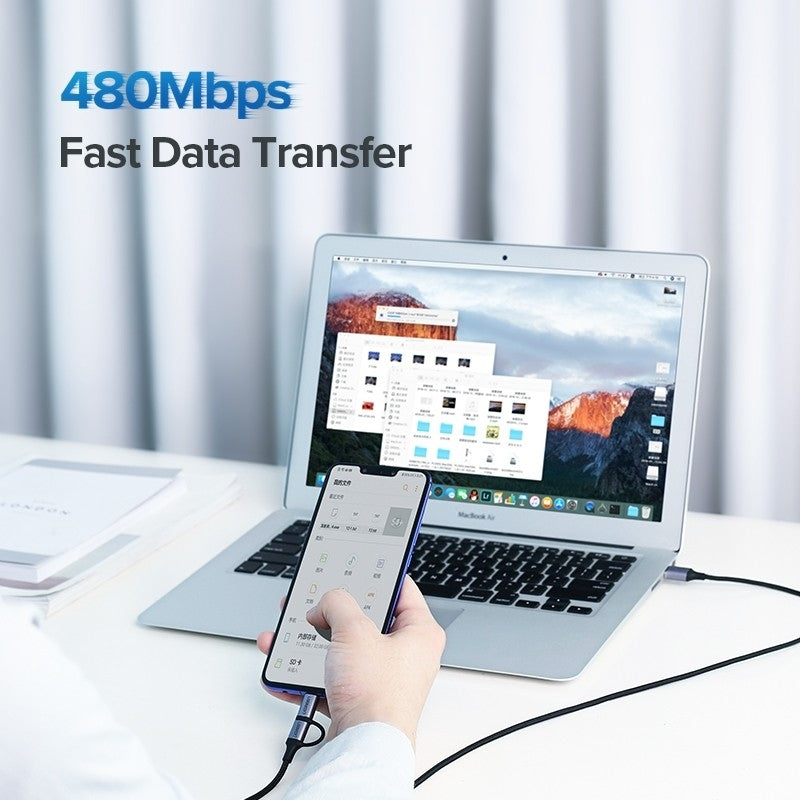 ugreen-30875-2-in-1-usb-a-to-micro-usb-usb-c-cable-1m www.mallsonline.com.au