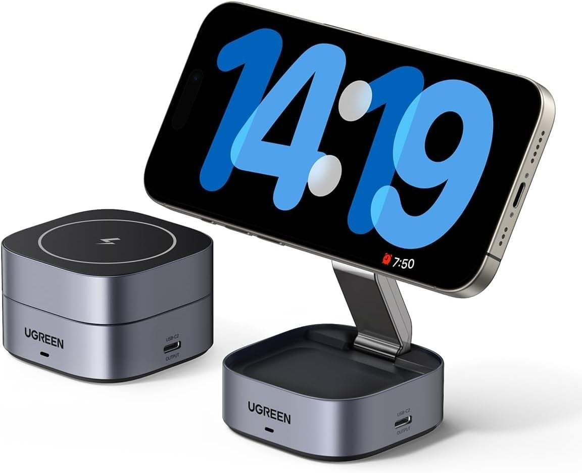 ugreen-35278-2-in-1-magsafe-wireless-charger-with-stand www.mallsonline.com.au