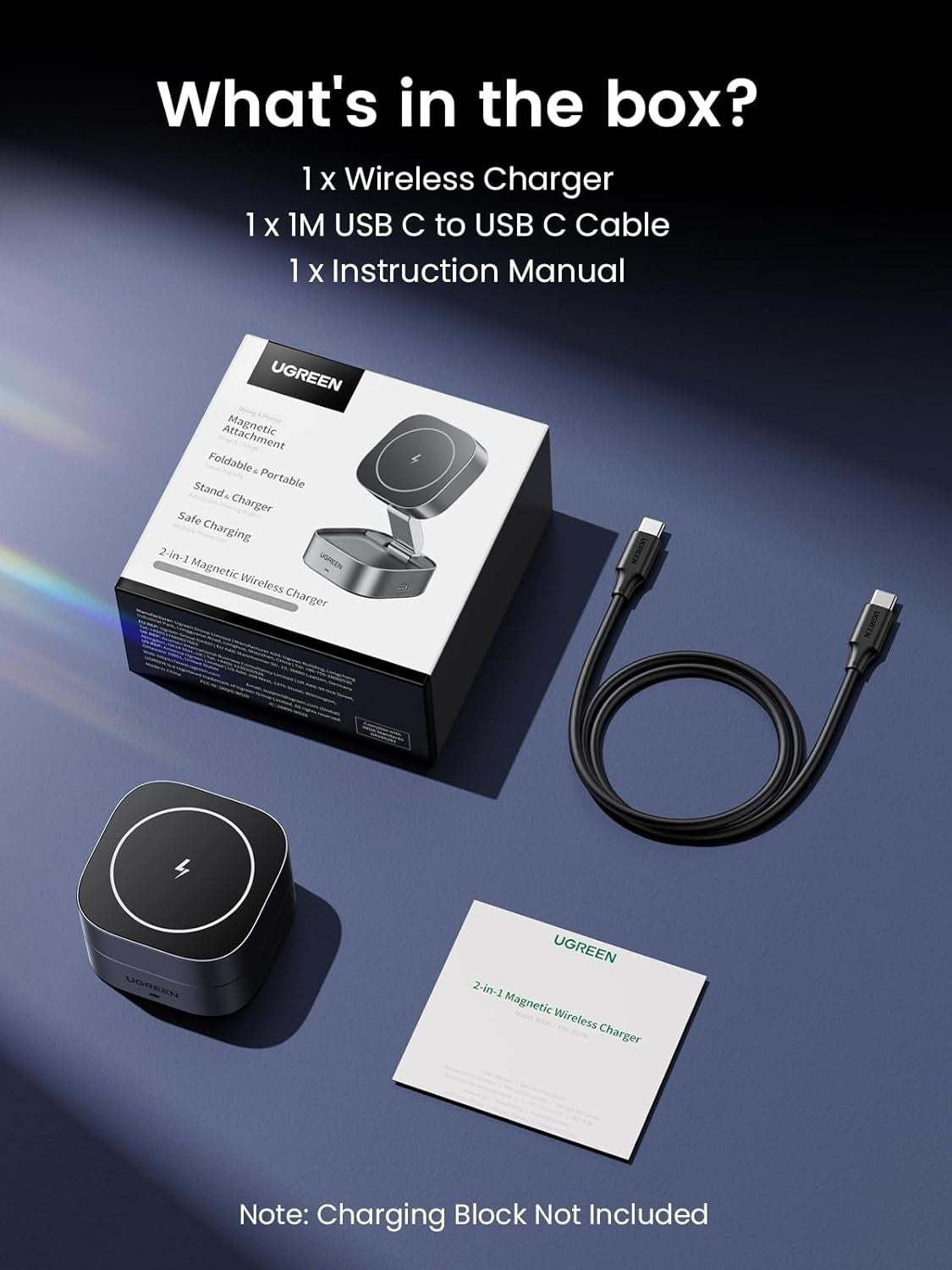 ugreen-35278-2-in-1-magsafe-wireless-charger-with-stand www.mallsonline.com.au