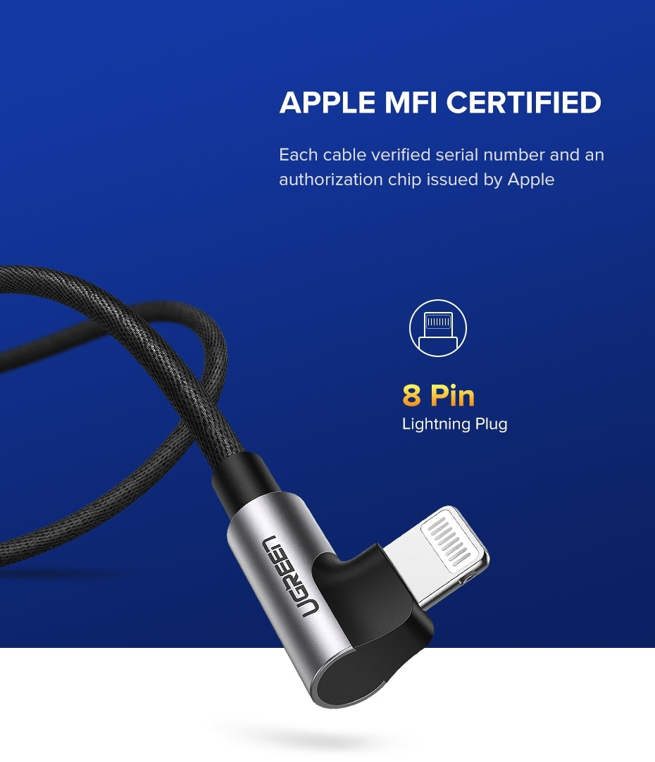 ugreen-60521-usb-a-to-8-pin-90-degree-angel-cable-1m www.mallsonline.com.au