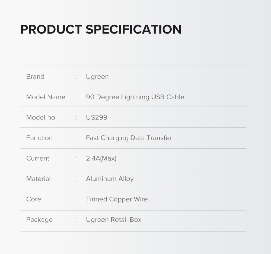 ugreen-60521-usb-a-to-8-pin-90-degree-angel-cable-1m www.mallsonline.com.au