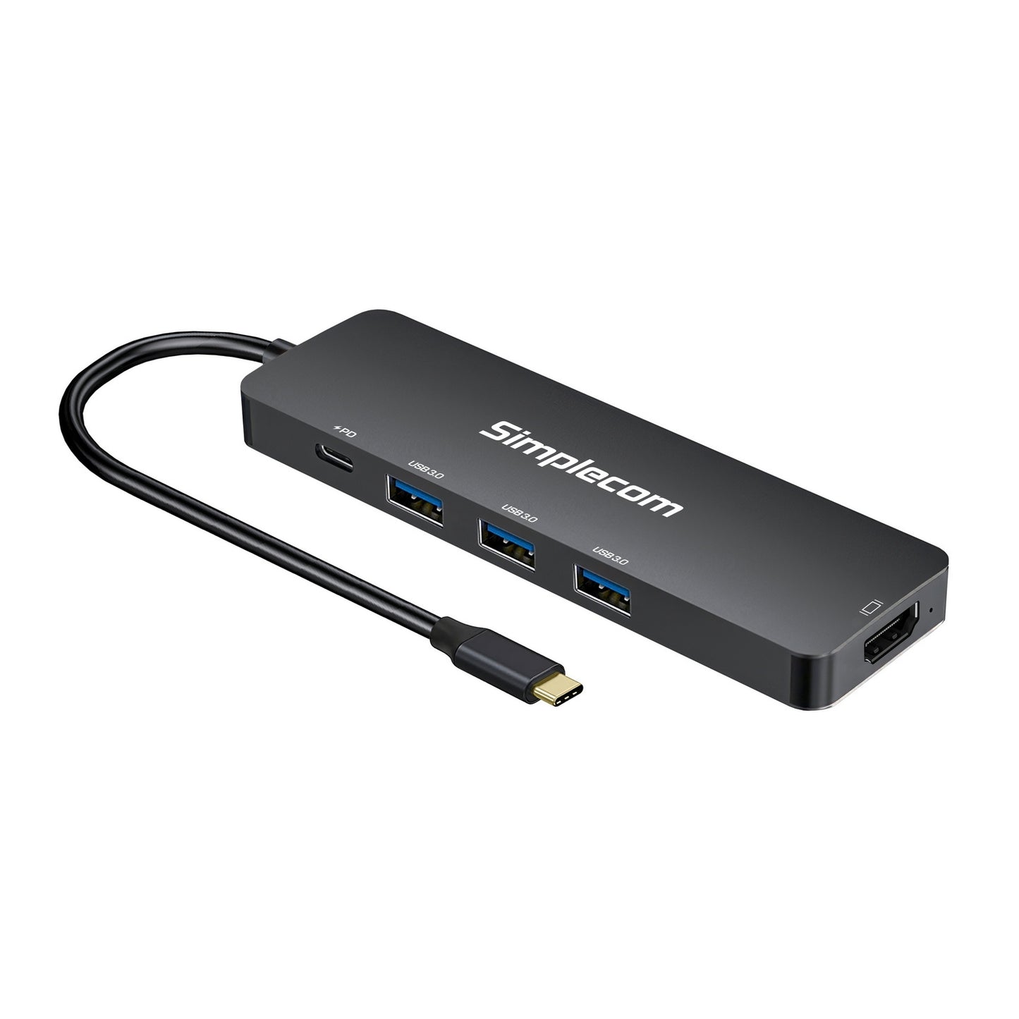 simplecom-ch545-usb-c-5-in-1-multiport-adapter-docking-station-with-3-port-usb-3-0-hub-pd-hdmi www.mallsonline.com.au