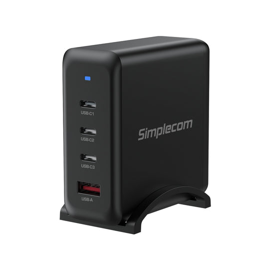 simplecom-cu400-4-port-pd-100w-gan-fast-charger-3xusb-c-usb-a-for-phone-tablet-laptop www.mallsonline.com.au