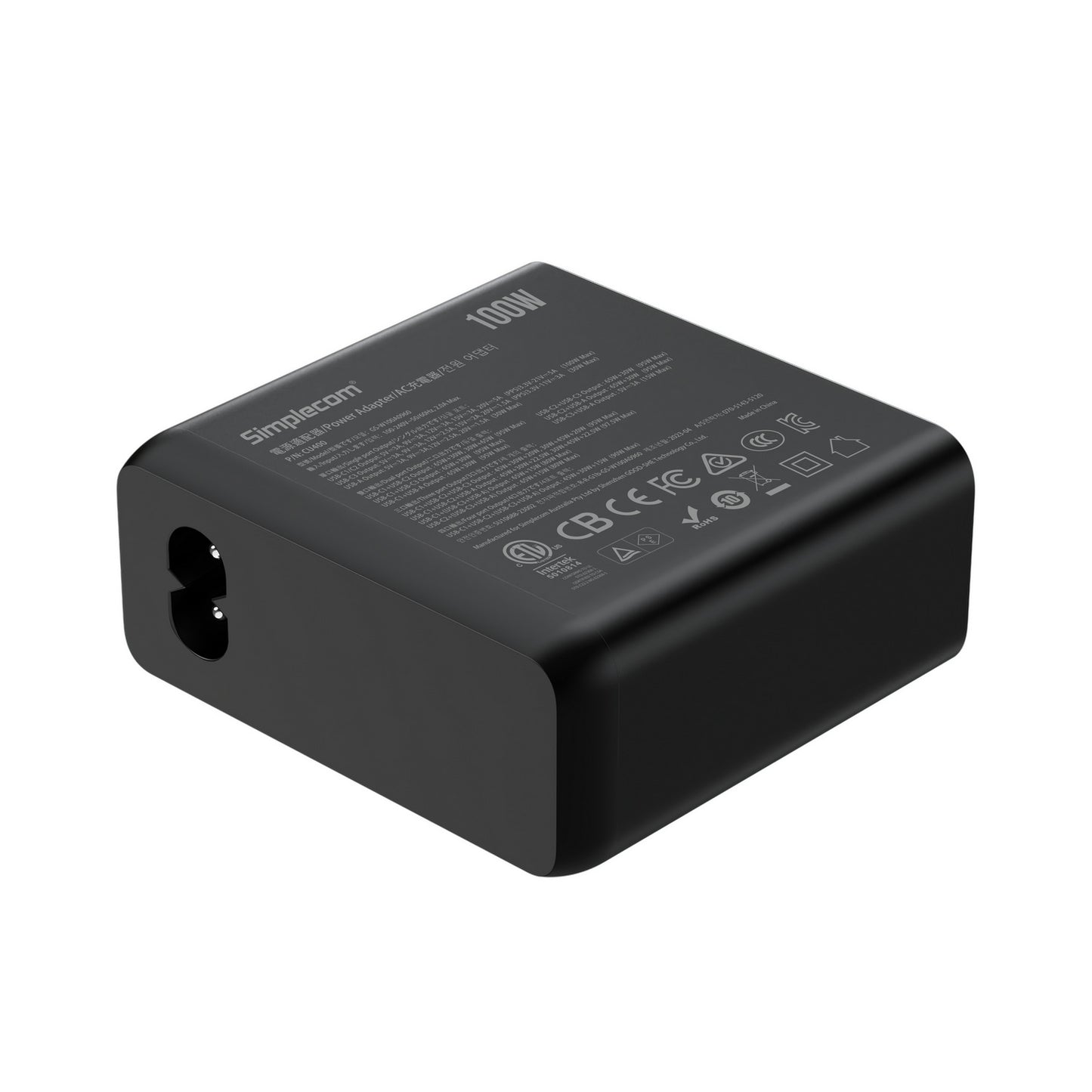 simplecom-cu400-4-port-pd-100w-gan-fast-charger-3xusb-c-usb-a-for-phone-tablet-laptop at www.mallsonline.com.au