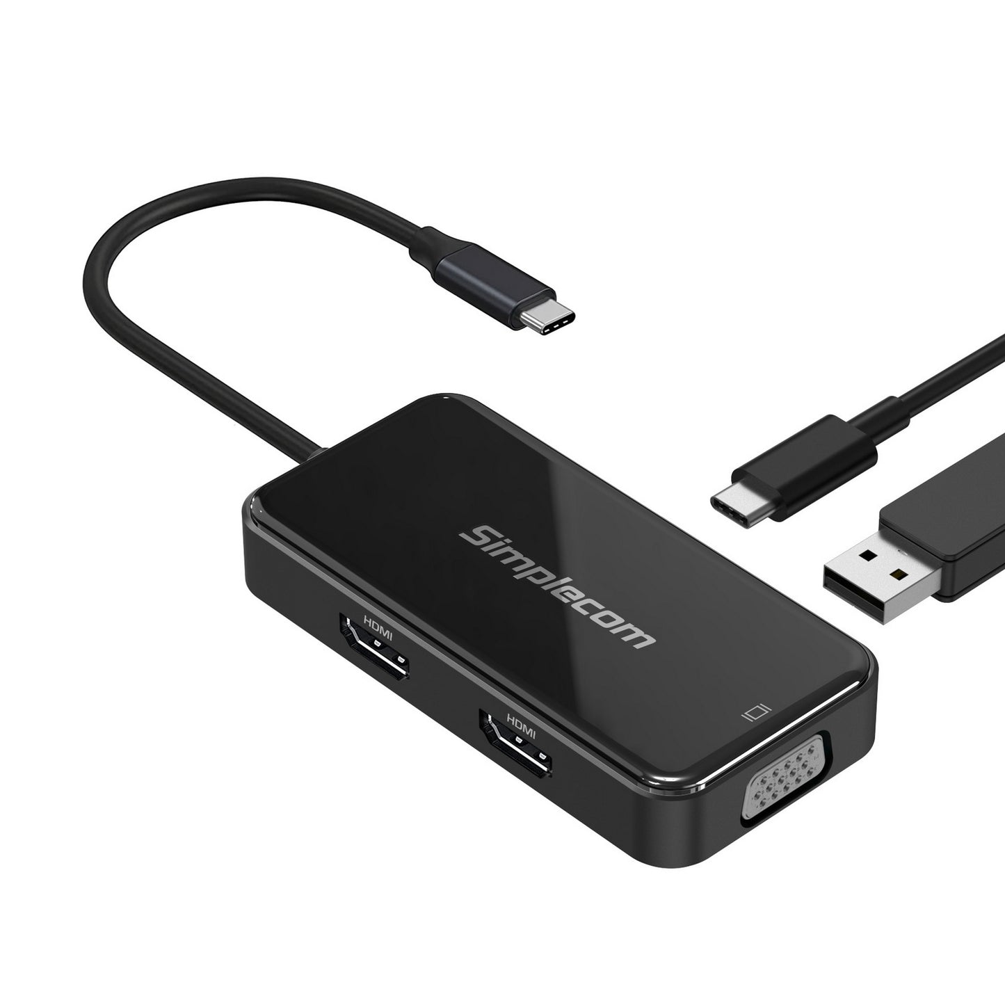 simplecom-5-in-1-usb-c-multiport-adapter-with-vga-dual-hdmi at www.mallsonline.com.au