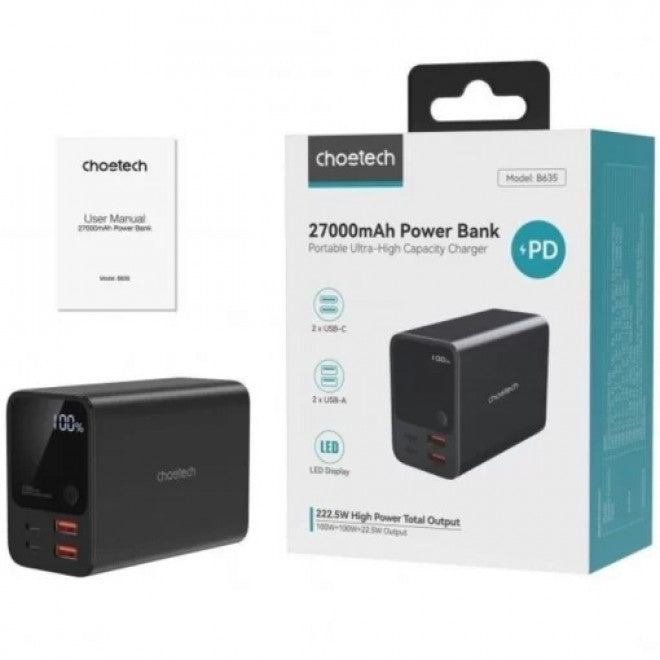 choetech-b635-dual-pd-100w-27000-mah-power-bank www.mallsonline.com.au