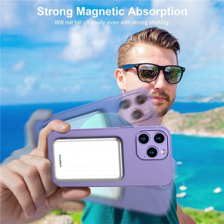 choetech-b655-sl-5000mah-magnetic-wireless-power-bank-10w-silver www.mallsonline.com.au