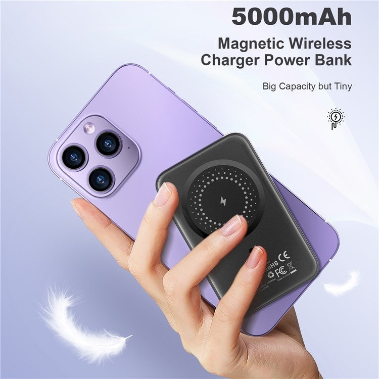 choetech-b655-sl-5000mah-magnetic-wireless-power-bank-10w-silver www.mallsonline.com.au