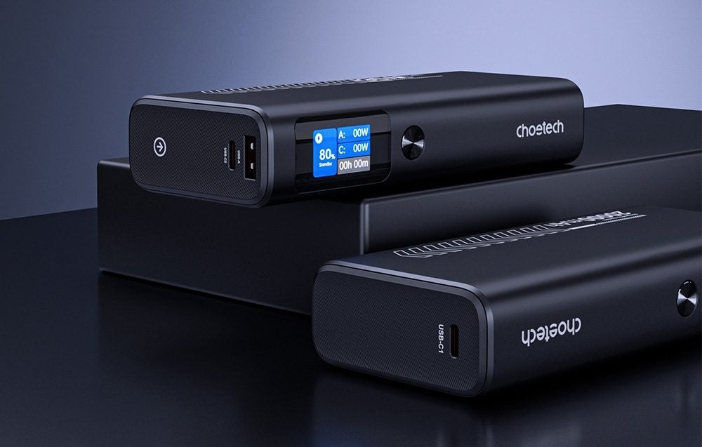 choetech-b702-20000mah-pd130w-usb-a-usb-c-x-2-3-port-tft-display-power-bank www.mallsonline.com.au