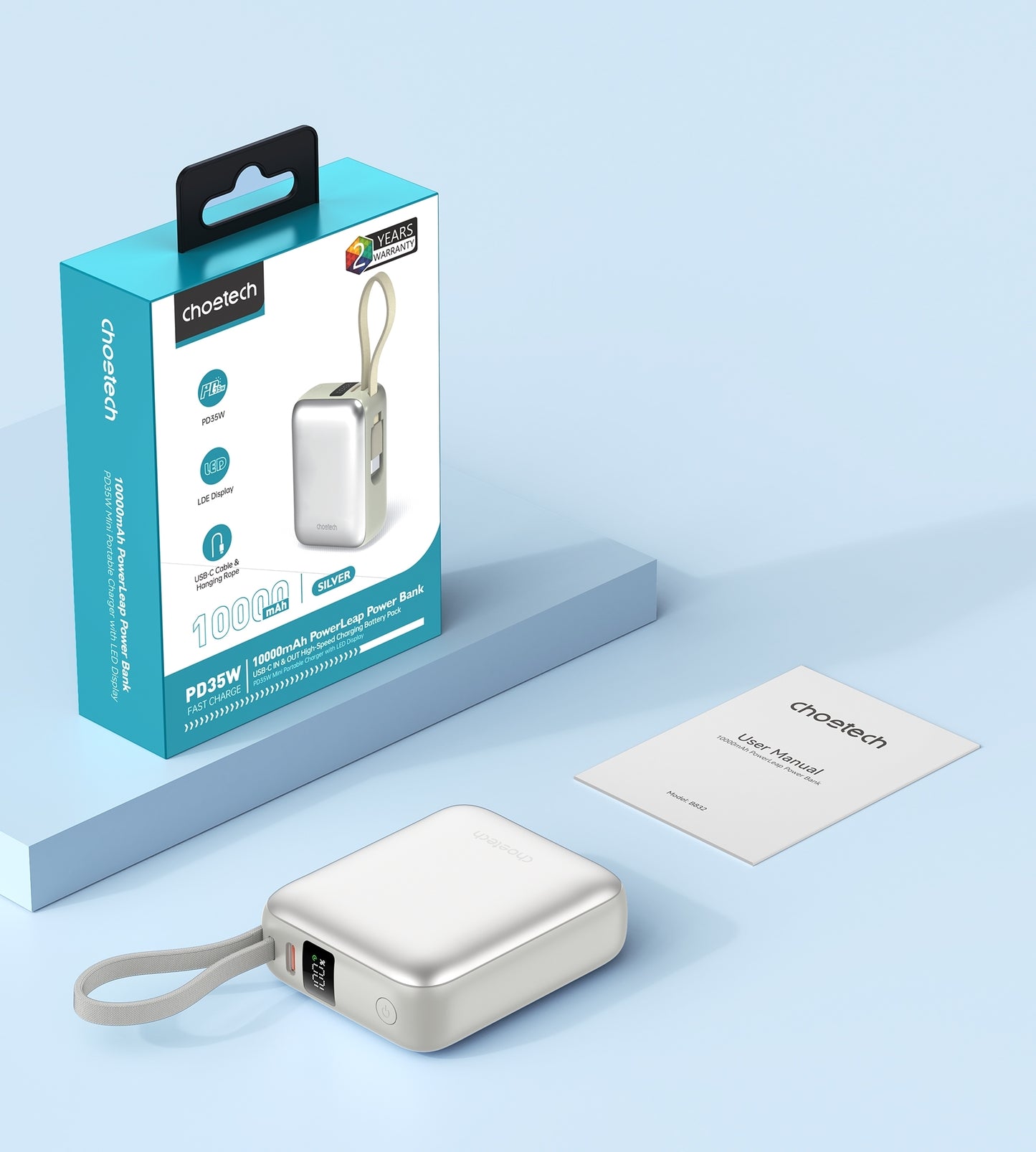 choetech-b832-sl-10000mah-35w-10000mah-powerleap-power-bank www.mallsonline.com.au