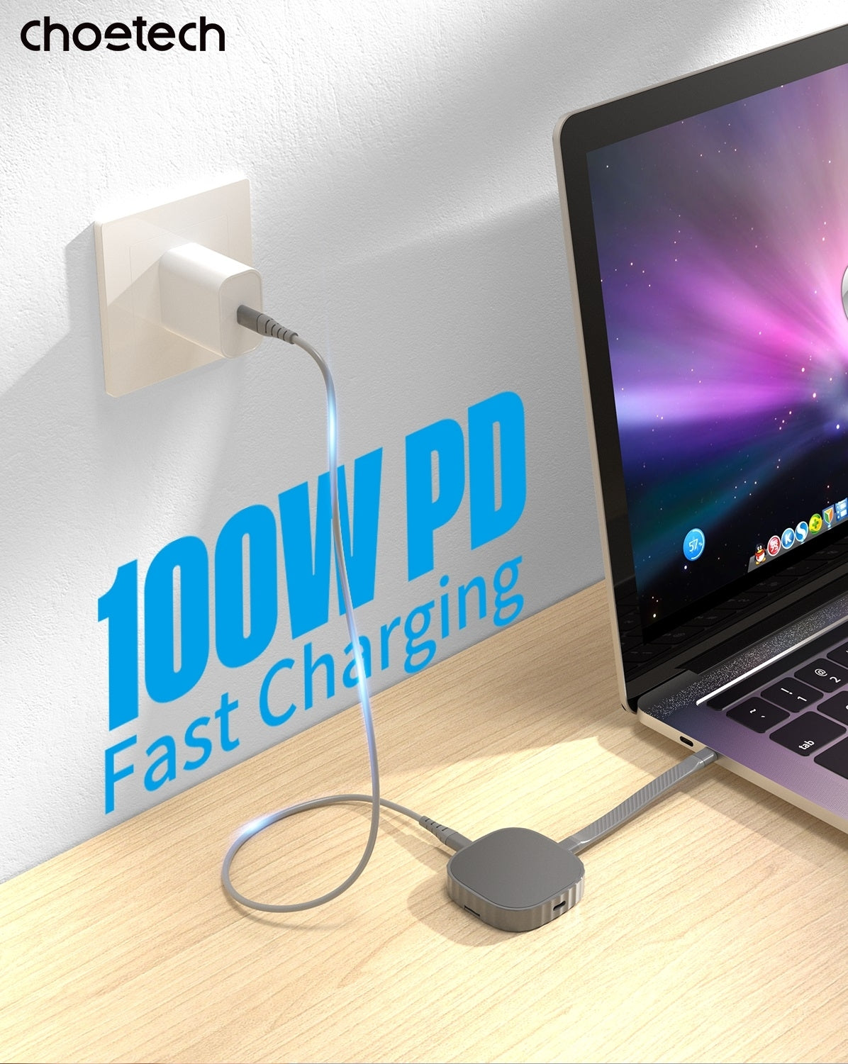 choetech-mse001-gy-dual-usb-c-port-m-2-nvme-2230-protocol-ssd-enclosure-with-pd100w-input-enclosure-support-2tb-max www.mallsonline.com.au
