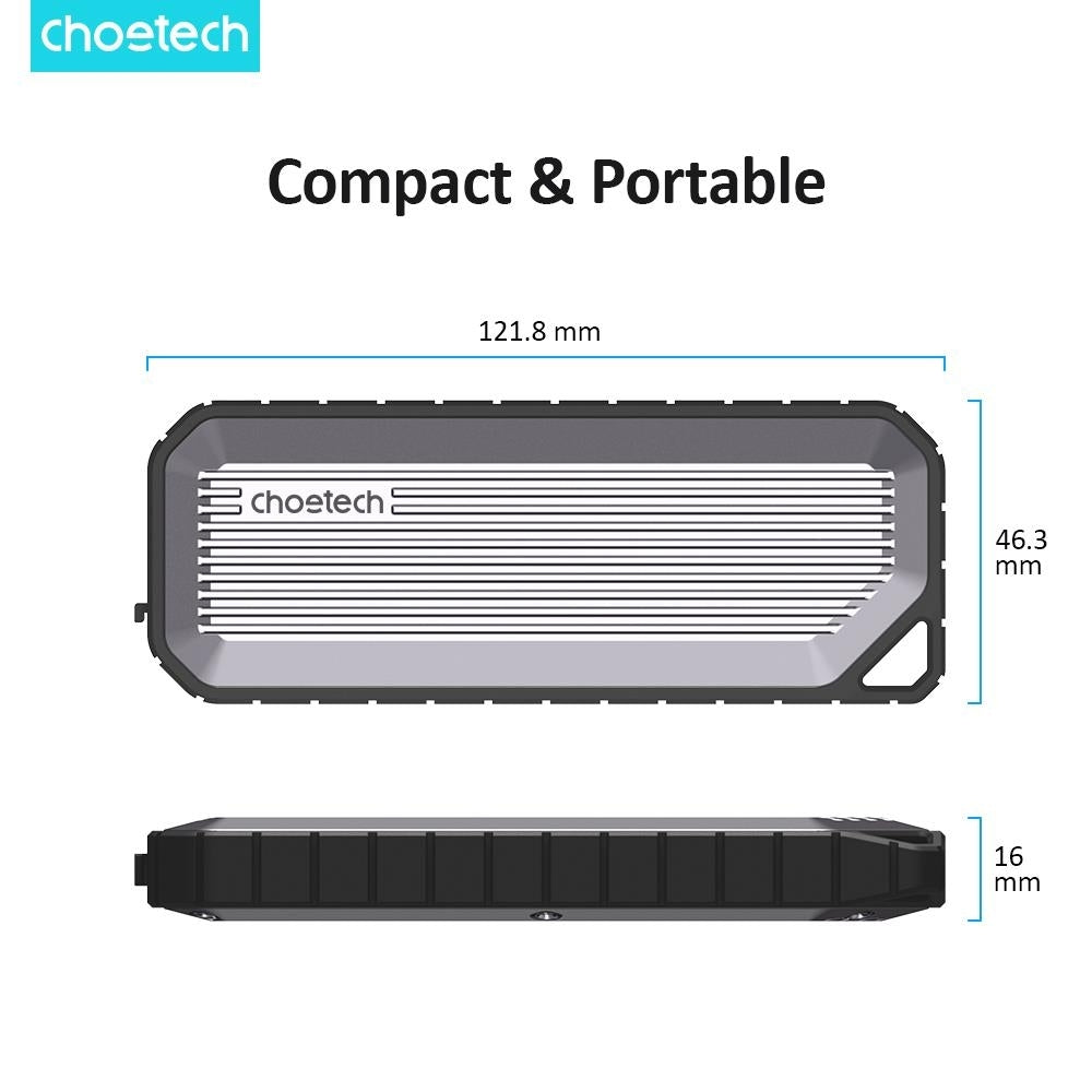 choetech-mse004-gy-usb3-2-chips-m-2-nvme-sata-ssd-protocol-10gbps-transfer-speed-enclosure-with-ip65-water-proof-and-dust-proof-support-8tb-max www.mallsonline.com.au