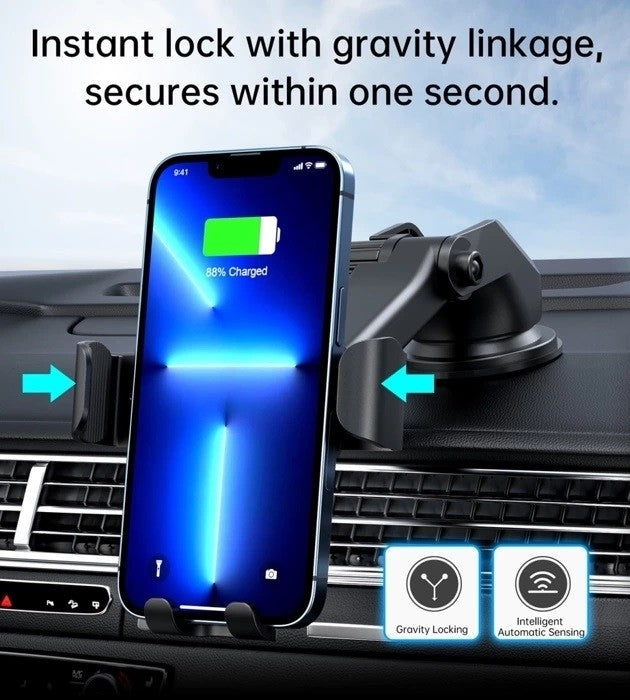 choetech-t203-f-15w-gravity-car-charger-holder www.mallsonline.com.au