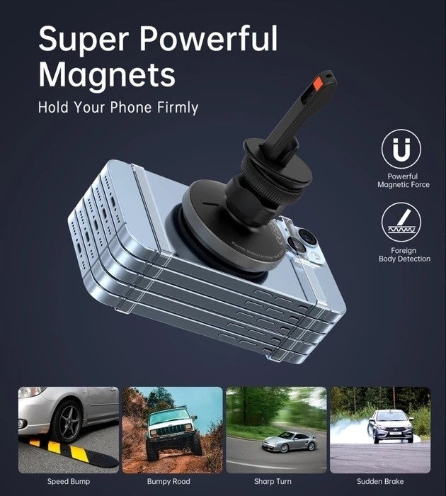 choetech-t204-f-15w-magnetic-car-charger-holder-with-led-light-aluminium-alloy-housing www.mallsonline.com.au