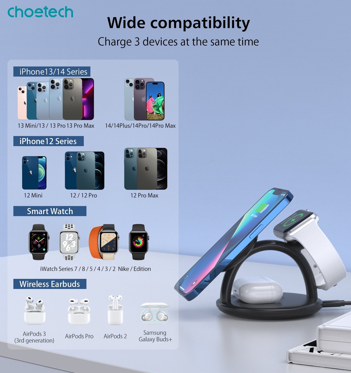 choetech-t587-f-3-in-1-magnetic-wireless-charger-station-for-iphone-12-13-14-airpods-pro-iwatch www.mallsonline.com.au