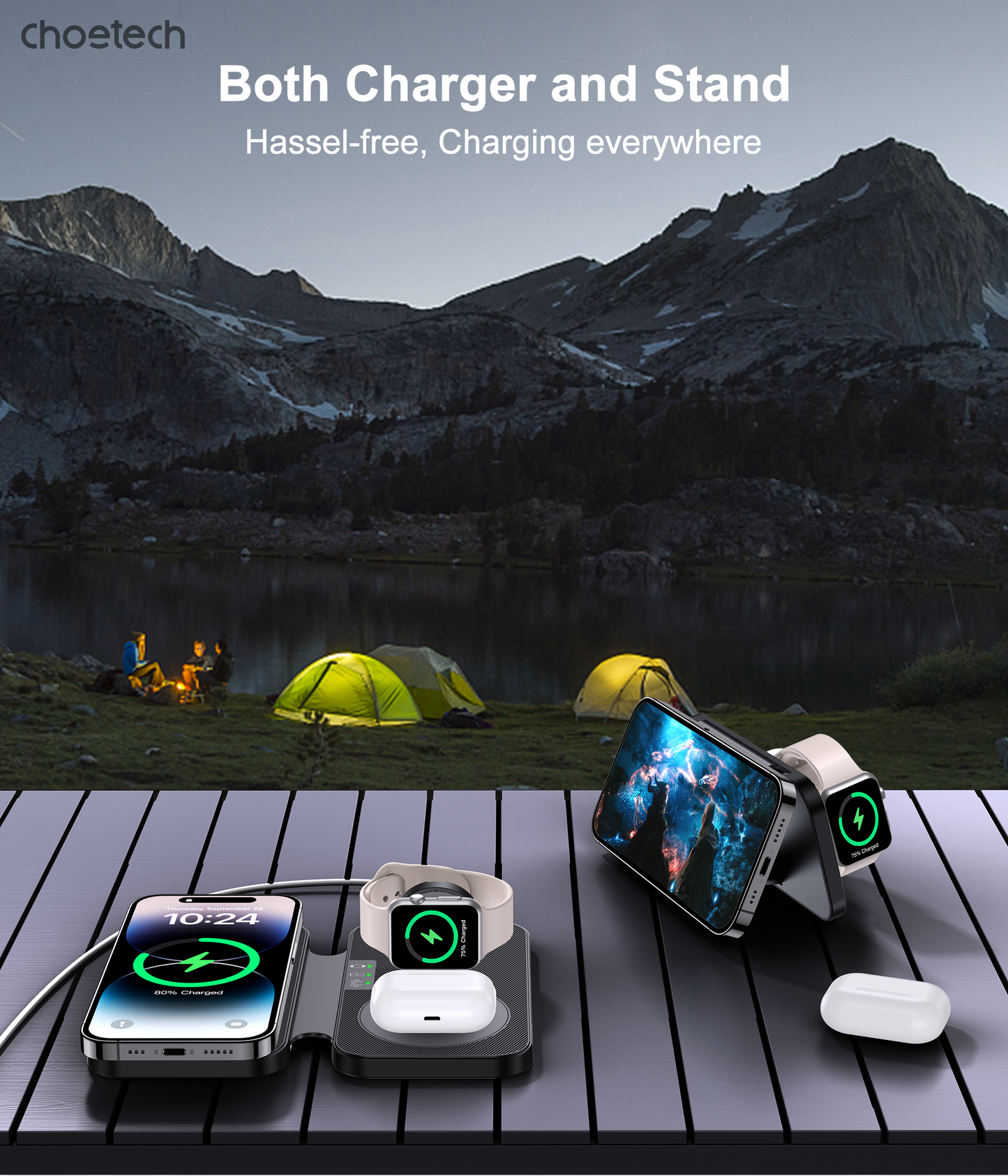 choetech-t616-f-bk-3in1-magnetic-foldable-wireless-charger-black www.mallsonline.com.au