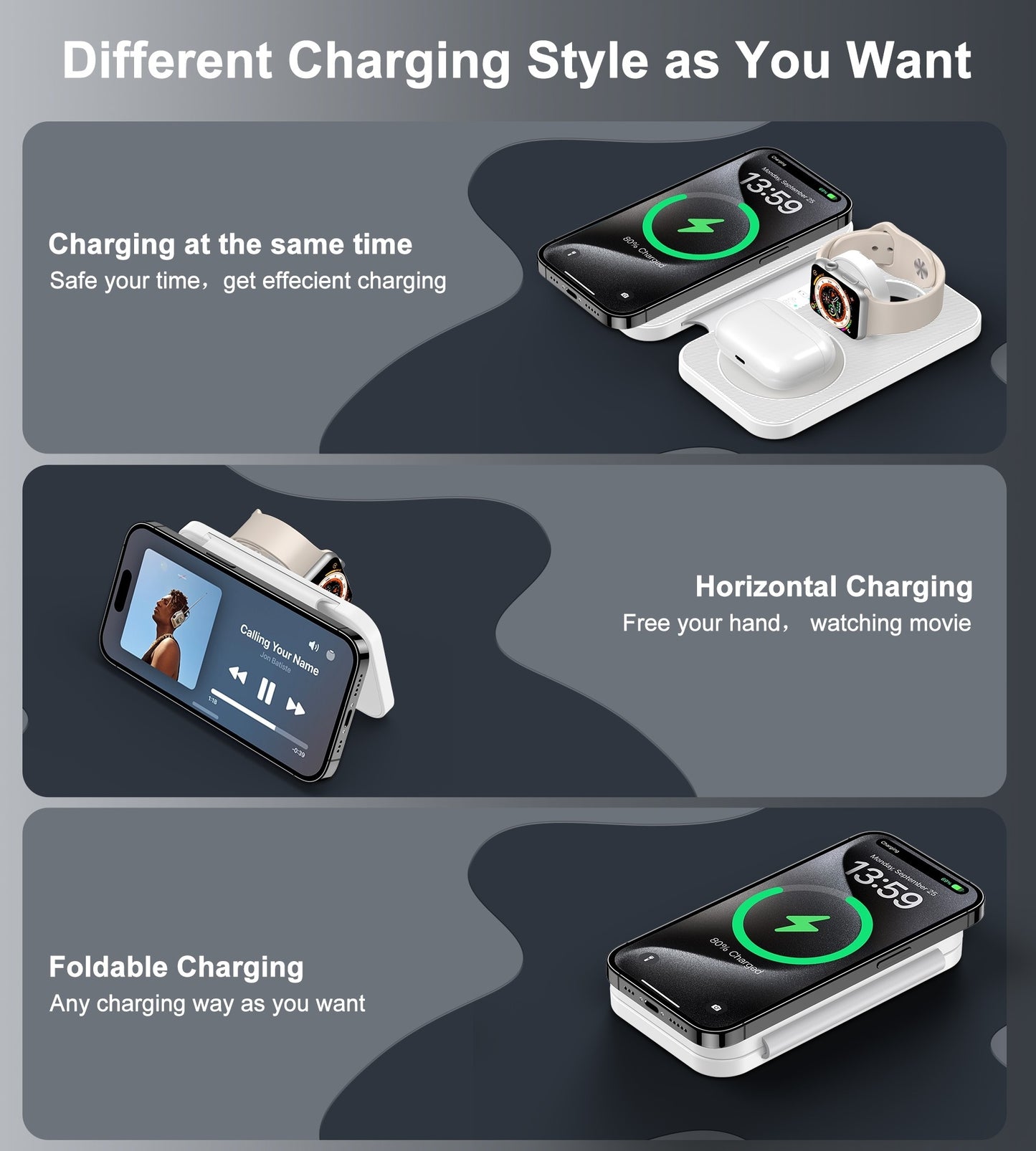 choetech-t616-f-wh-3in1-magnetic-foldable-wireless-charger-white www.mallsonline.com.au