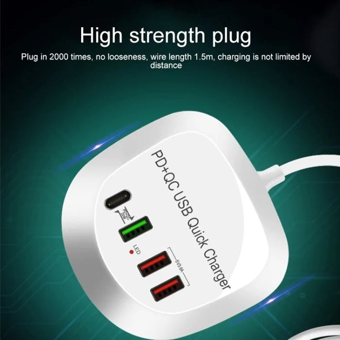 4-port-pd-qc3-0-charger-40w-with-au-ac-adapter www.mallsonline.com.au