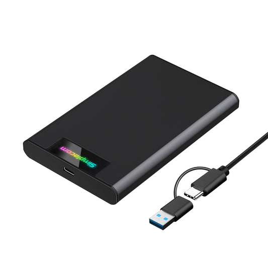 simplecom-se239-tool-free-2-5-sata-hdd-ssd-to-usb-c-enclosure-with-rgb-lights-usb-3-2-gen-2 www.mallsonline.com.au