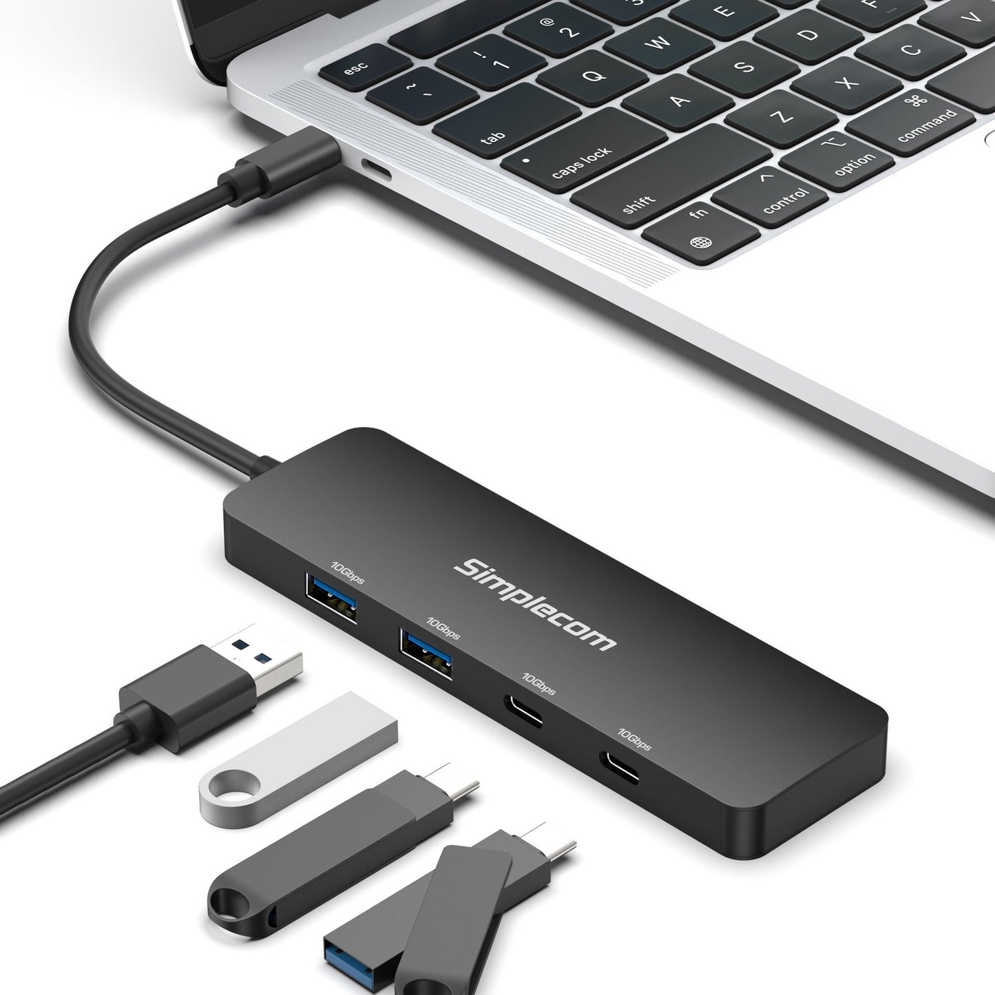 simplecom-ch392-usb-3-2-gen2-usb-c-4-port-10gbps-hub-2x-usb-a-and-2x-usb-c www.mallsonline.com.au