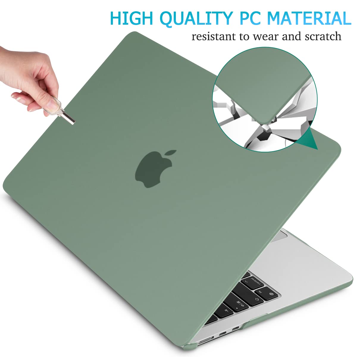 15-inch-air-2023-macbook-air-matte-case-a2941-m2-chip-hard-shell-case-keyboard-cover-midnight-green www.mallsonline.com.au