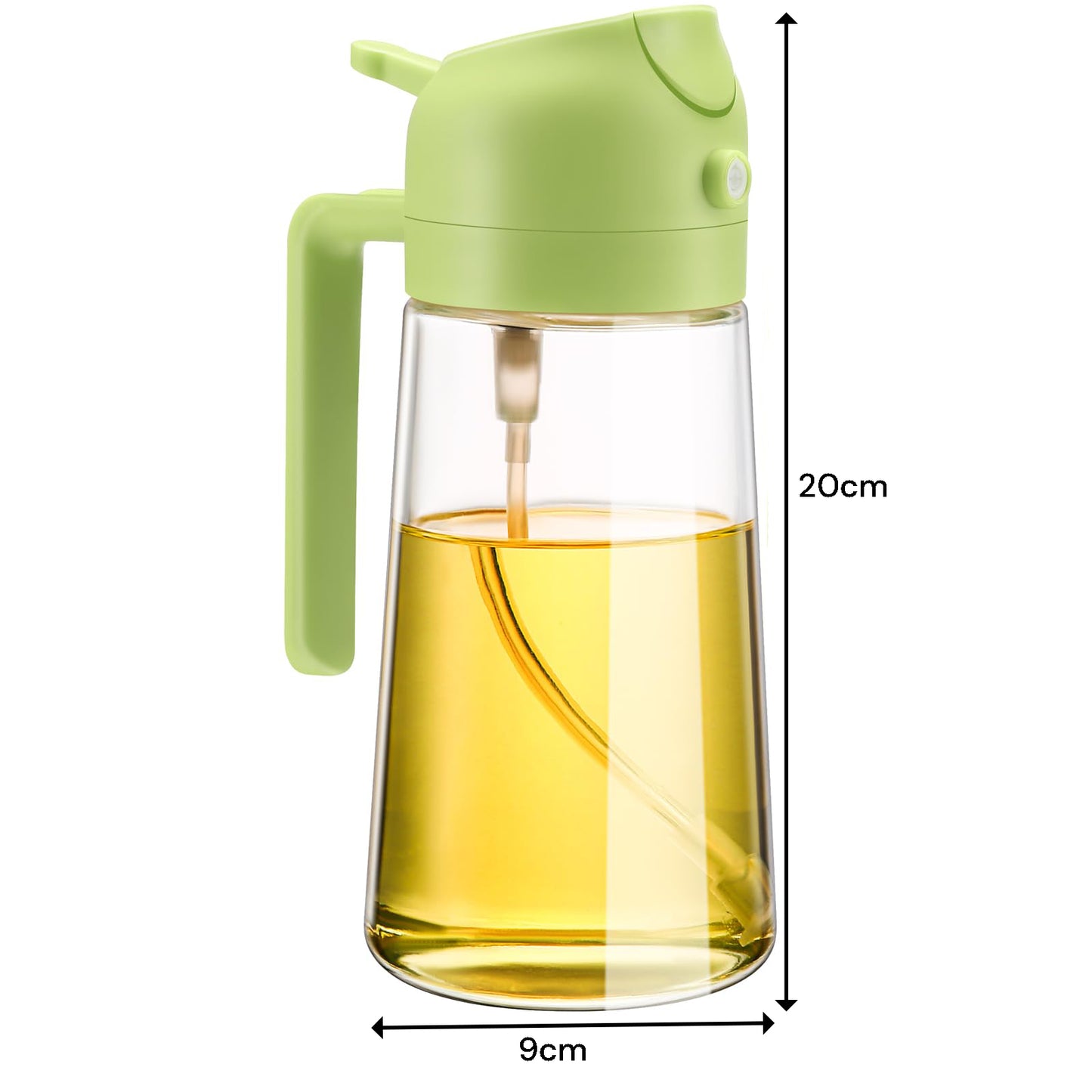 600ml-2-in-1-glass-oil-sprayer-dispenser-green www.mallsonline.com.au