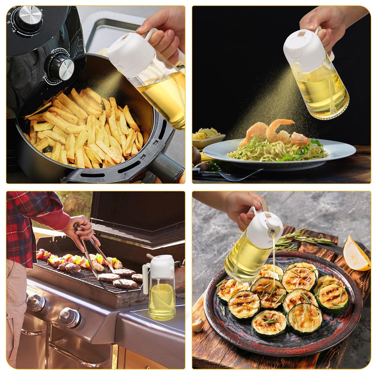 600ml-2-in-1-glass-oil-sprayer-dispenser-kitchen-sprayz-cooking-baking-oil-bottle-bbq-spray-white at www.mallsonline.com.au