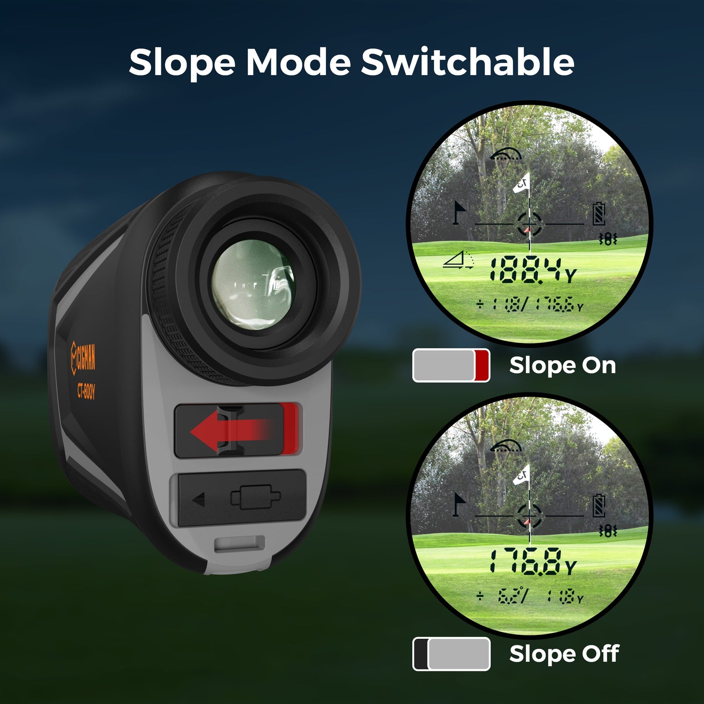 cigman-golf-range-finder-800-yards-laser-golf-rangefinder-with-slope-ct-800y at www.mallsonline.com.au