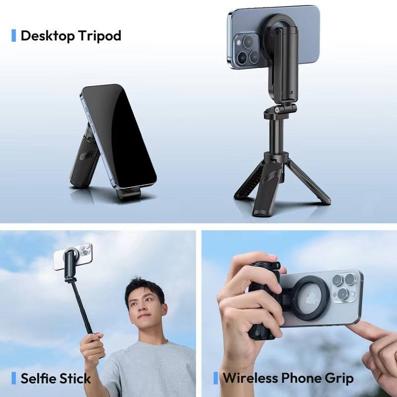 ulanzi-jj03-magnetic-phone-tripod-wireless-phone-grip-selfie-stick-desktop-tripod-with-remote-control-photography-livestreaming www.mallsonline.com.au