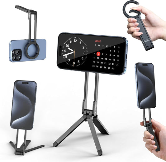 ulanzi-ma30-magnetic-phone-tripod-stand-for-iphone-aluminium-maglock-smartphone-mini-tripod-pocket-cell-phone-stand-dual-sided-magnet-quick-mount-compatible-with-iphone-16-15-14-13-12-magsafe-grey www.mallsonline.com.au