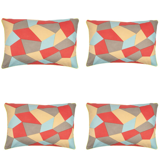 pack-of-4-geo-beige-geometric-design-40x60cm-rectangle-cushion-covers www.mallsonline.com.au