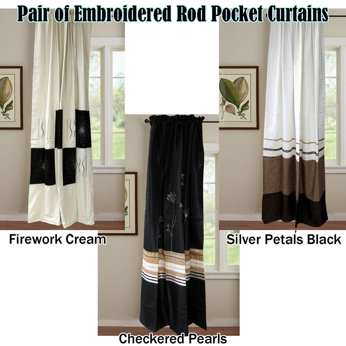 pair-of-embroidered-rod-pocket-curtains-150-x-213cm-each-silver-petals www.mallsonline.com.au
