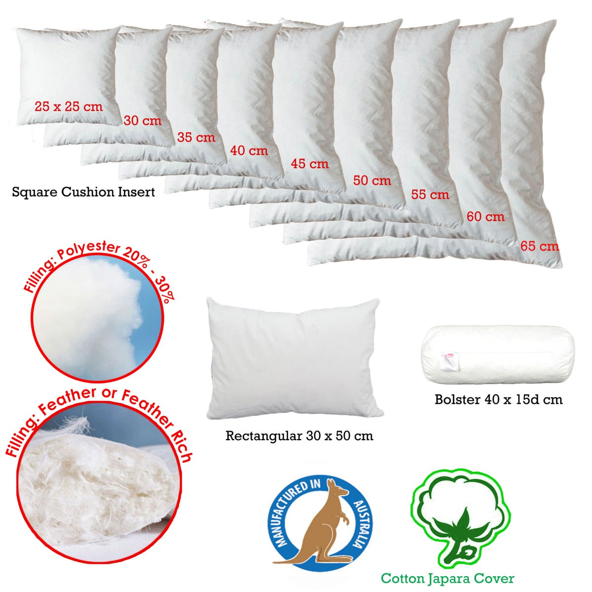 duck-feather-rich-fill-cushion-inserter-square-55-x-55cm www.mallsonline.com.au