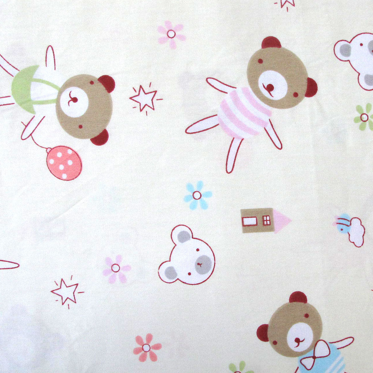 bear-fashionista-baby-100-cotton-printed-sheet-set-cot-size www.mallsonline.com.au
