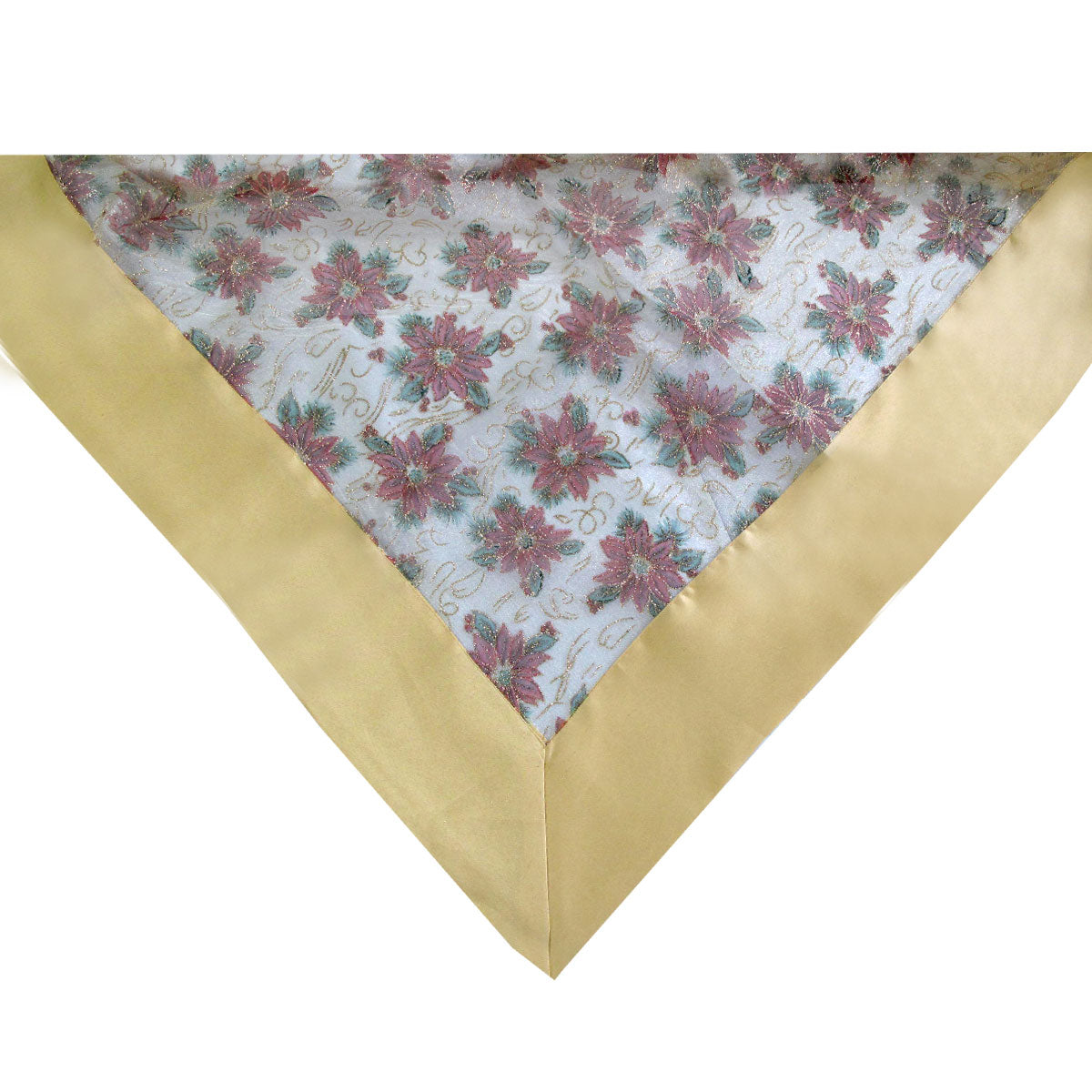 gold-poinsettia-sheer-organza-glitter-table-cloth-150-x-260-cm www.mallsonline.com.au