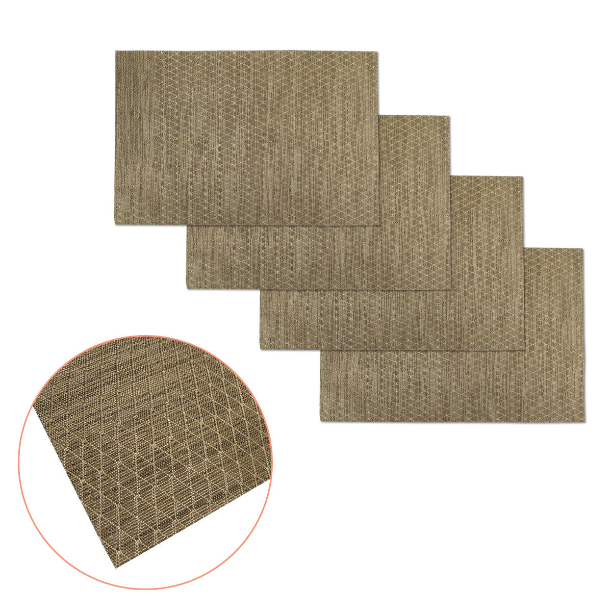 choice-set-of-4-pvc-table-placemats-diamonds-gold www.mallsonline.com.au