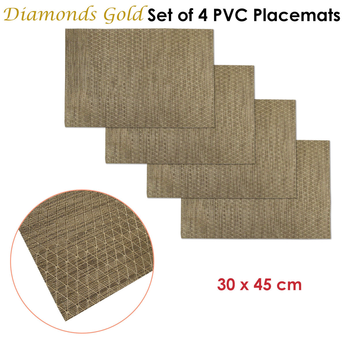 choice-set-of-4-pvc-table-placemats-diamonds-gold www.mallsonline.com.au