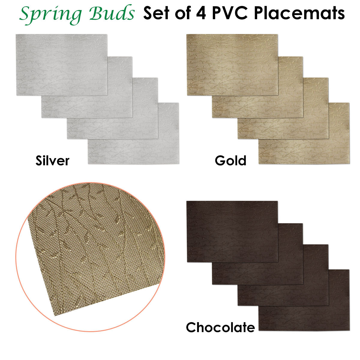 choice-set-of-4-pvc-table-placemats-spring-buds-gold www.mallsonline.com.au