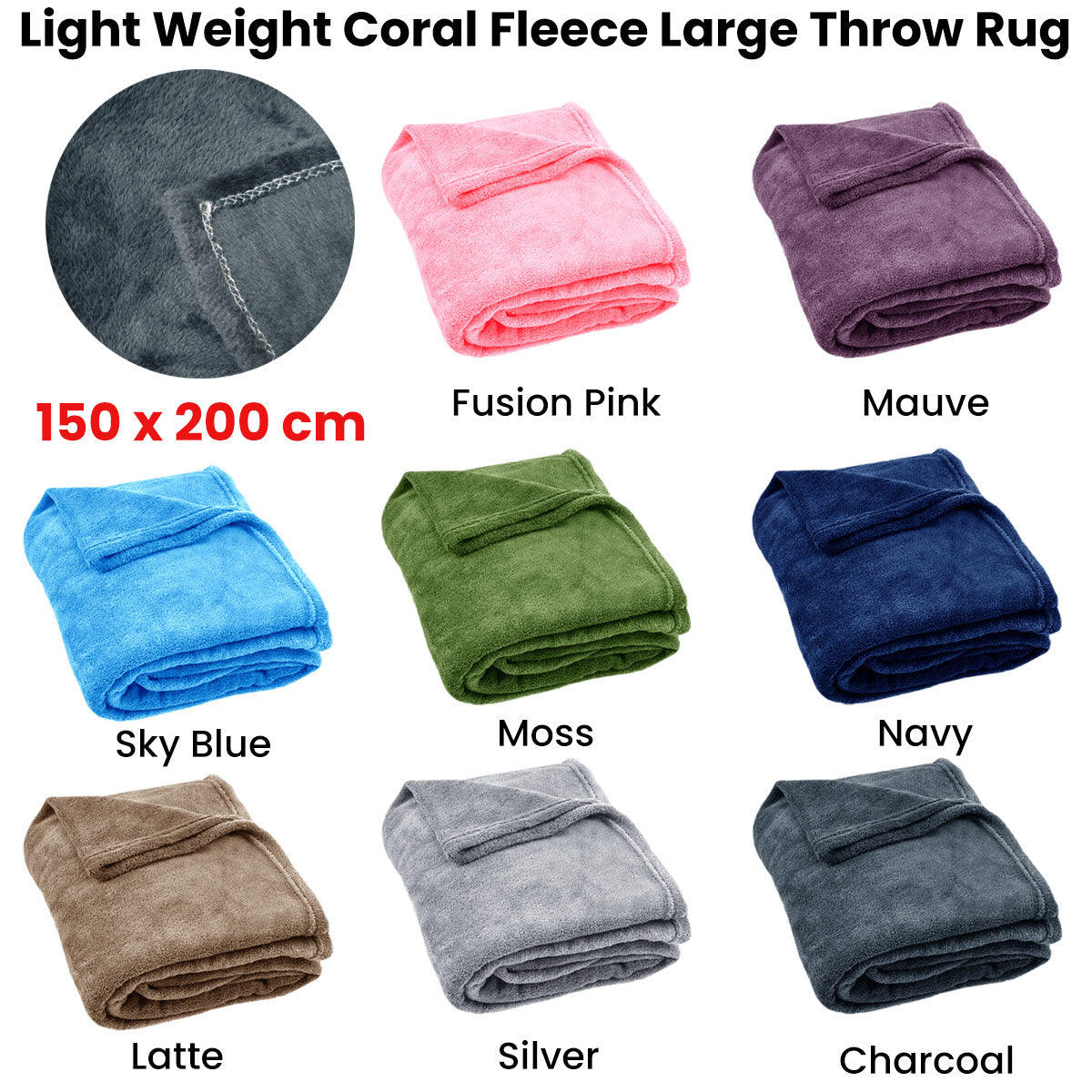 light-weight-coral-fleece-throw-rug-150x200-cm-charcoal www.mallsonline.com.au