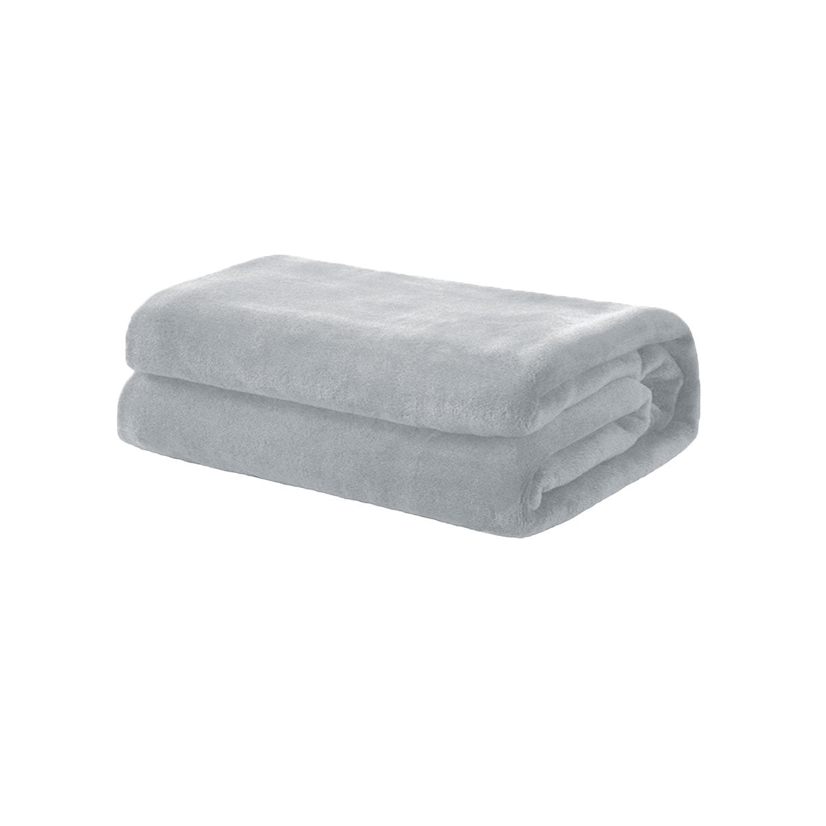 soft-coral-fleece-throw-rug-blanket-silver www.mallsonline.com.au