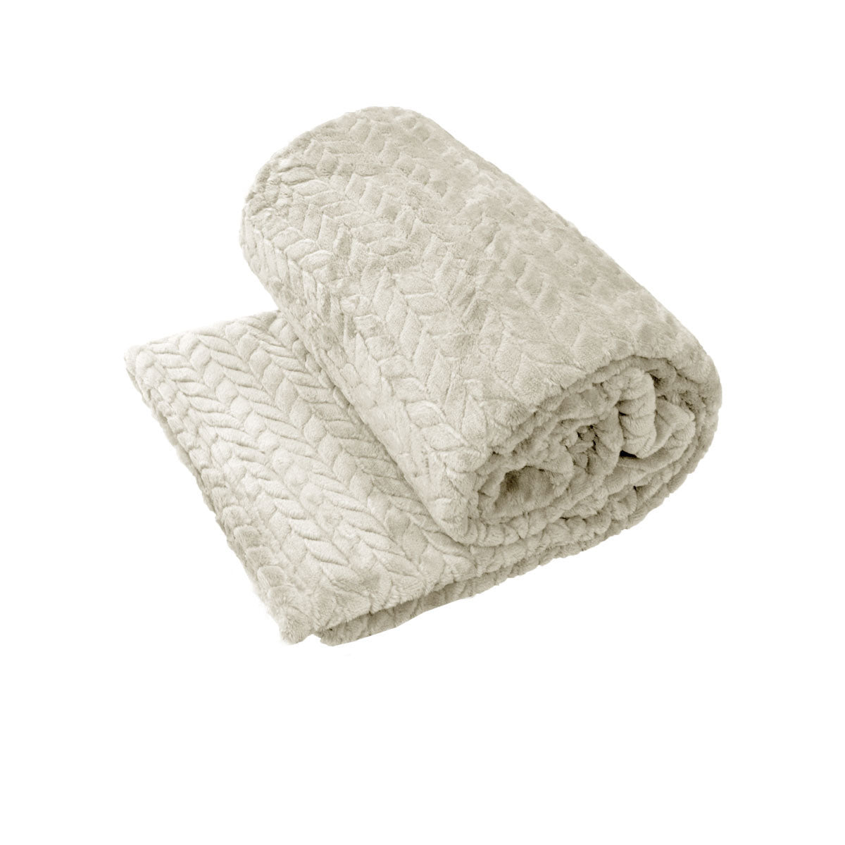 herringbone-coral-fleece-blanket-throw-rug-150x200-cm-oyester www.mallsonline.com.au
