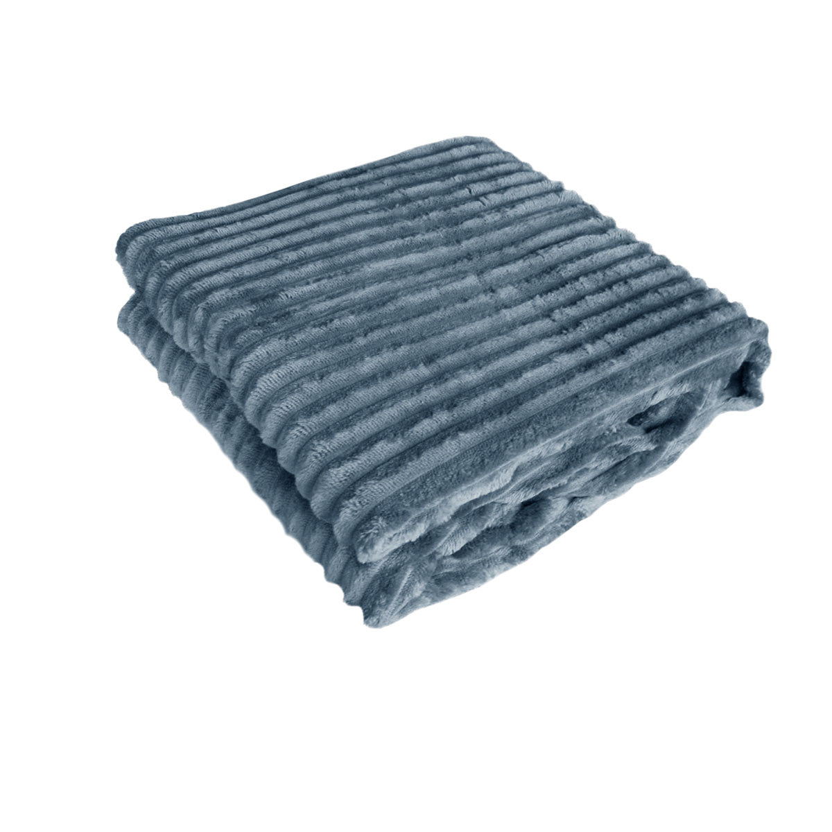 240gsm-corduroy-striped-throw-rug-charcoal www.mallsonline.com.au