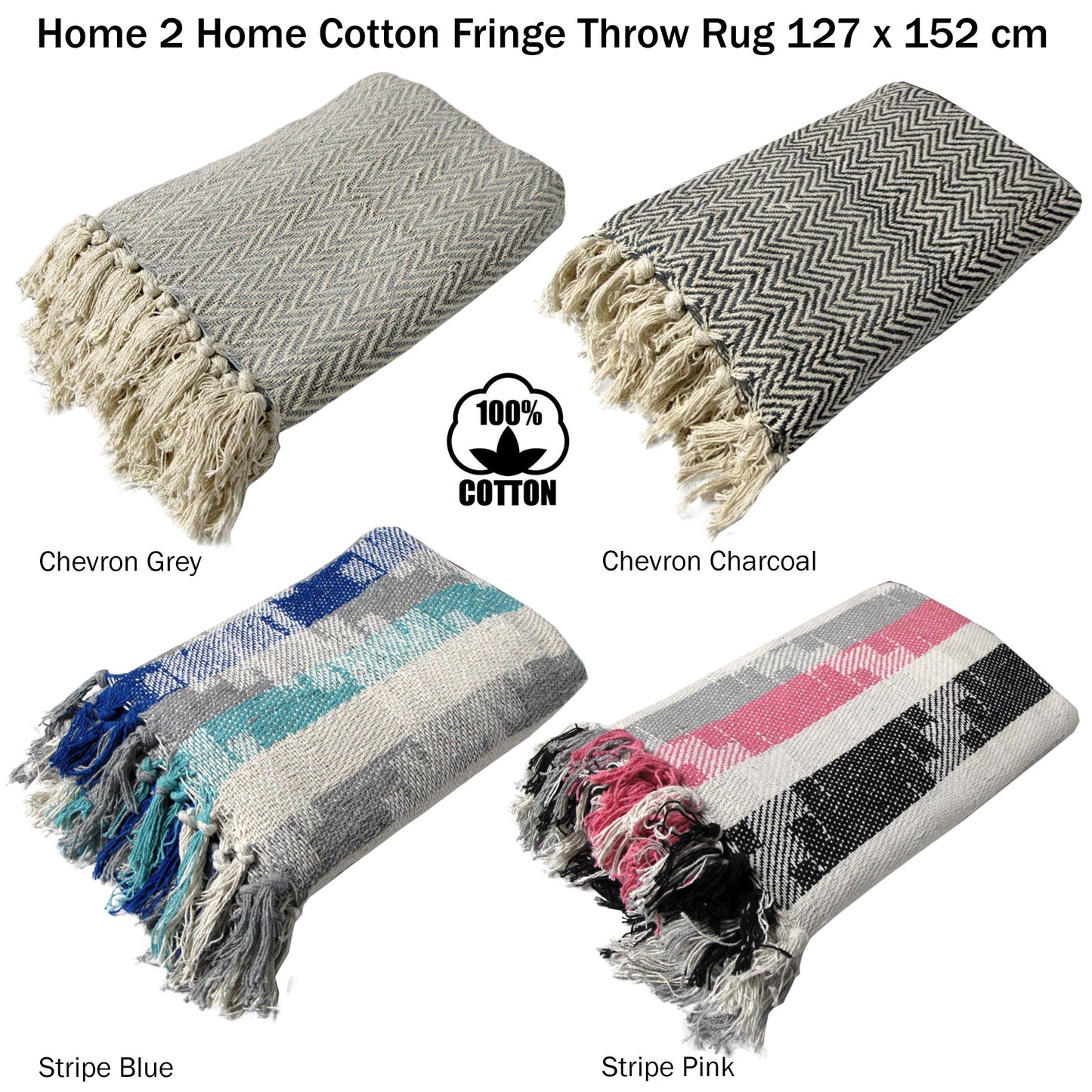 cotton-fringe-throw-rug-chevron-grey www.mallsonline.com.au
