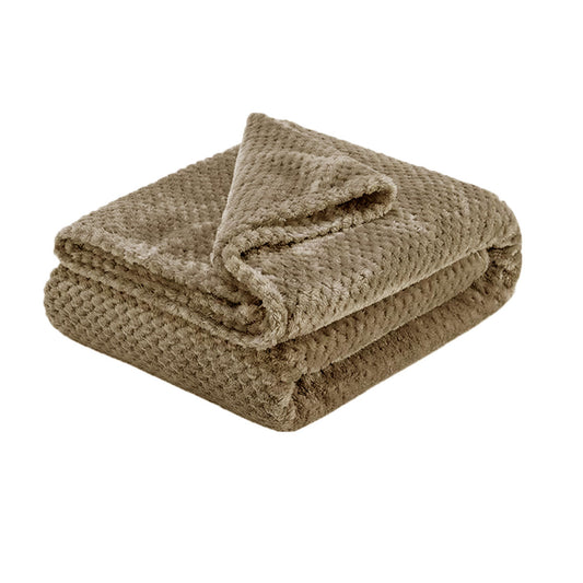 soft-diamond-fleece-throw-rug-blanket-latte www.mallsonline.com.au